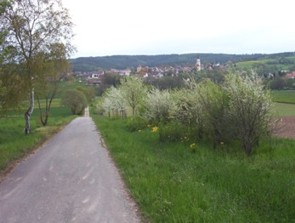 Blick auf Kohlberg im Fr&uuml;hjahr